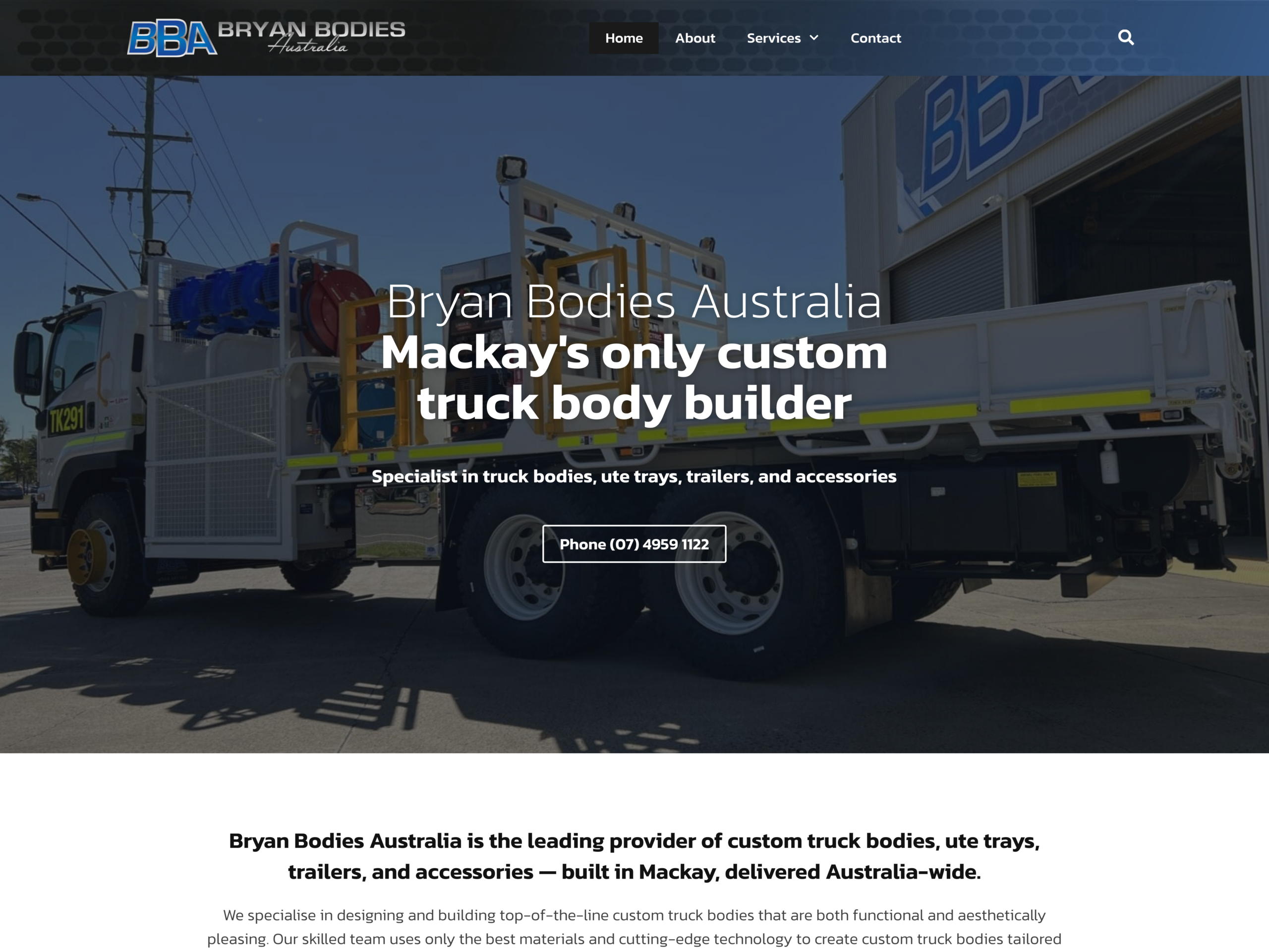 Bryan Bodies Australia home page