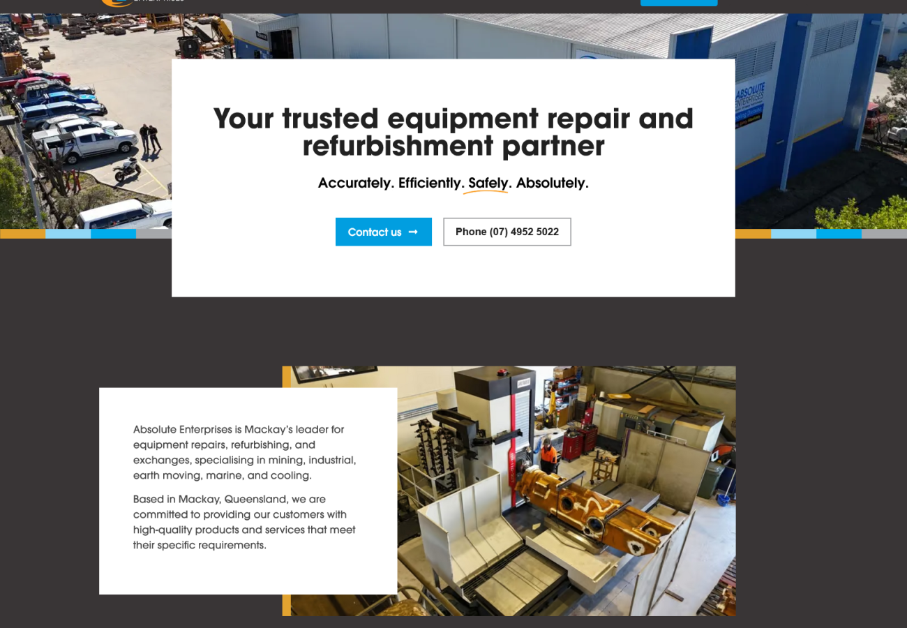 Absolute Enterprises home page